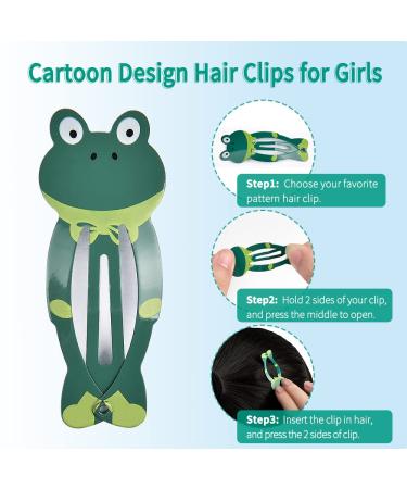 IKOCO 42Pcs Animal Pattern Snap Hair Clips for Toddler Girls - Cute Cartoon Design Barrettes - Gift for Kids - Buy Online on GoSupps.com