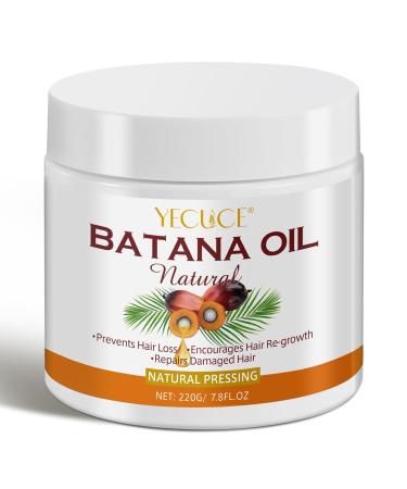 Raw Batana Oil for Hair Growth 100% Pure Natural Batana Oil from Hondurans Prevent Hair Loss Moisturize Scalp Enhances Hair Thickness for Men & Women 220g