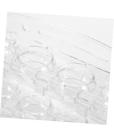 DOITOOL Egg Grid Fridge Eggs Organizer Kitchen Egg Holder Egg Organizer Plastic Refrigerator Decorate Transparent 20.00X20.00X11.00CM - Buy Online on GoSupps.com