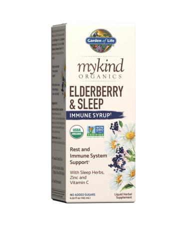 Garden of Life Elderberry Zinc Immune Support for Adults and Kids 12 and Older with Vitamin C - mykind Organics Elderberry & Sleep Immune Syrup Liquid with Sleep Herbs No Added Sugars 6.59 fl oz - Buy Online on GoSupps.com