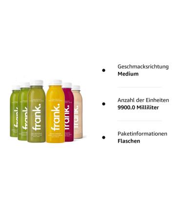 FRANK.5 Day Juice Cure - 30 Cold-Pressed Vegan Juices Organic Gingershots Herbal Tea | Premium Quality Fasting - Buy Internationally - Buy Online on GoSupps.com