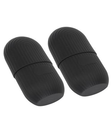 ZJchao Ice Face Roller - Silicone Facial Eye Cold Roller Massage Tool for Puffiness Pore Minimization & Smoother Skin - Dual Pack (Black) - International Shipping Available - Buy Online on GoSupps.com