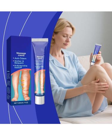 Cr me de massage pour drainage lymphatique cr me pour d me des jambes huile de massage pour les jambes r duit naturellement le gonflement des jambes absorption rapide (1pcs) - Buy Online on GoSupps.com