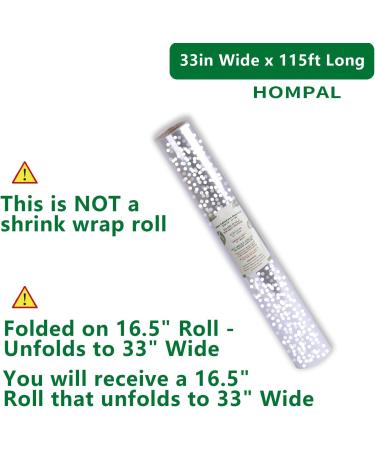 HOMPAL 115 ft Clear Cellophane Wrap Roll (33 in x 115 ft) - Polka Dot Cellophane Roll - Clear Wrap Cellophane Bags - Clear Wrapping Paper to Wrap Gift Baskets - Clear Gift Wrap - Celophane Basket Wrap - Cello Wrap White - Buy Online on GoSupps.com