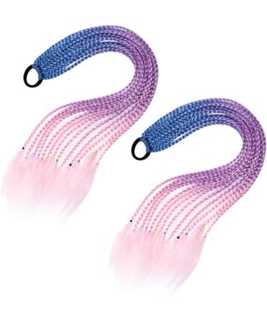 Beavorty 3 Sets hair extensions colored doll synthetic wigs hair extensions for braiding high temperature wig ponytail wigs hair ties kids color wig ponytail hair tie Hair piece curly child - Buy Online on GoSupps.com