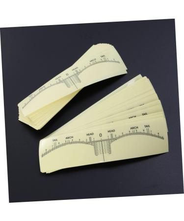 Ipetboom 300 Pcs Eyebrow Pencil Transparent Stickers Tools Microblading Measuring Tool Disposable - Buy Online on GoSupps.com