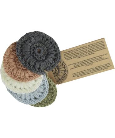 Funky Soap 5 Handmade Crochet Pads - Eco-Friendly Reusable 70% Bamboo & 30% Cotton Perfect for Sustainable Living - Buy Online on GoSupps.com