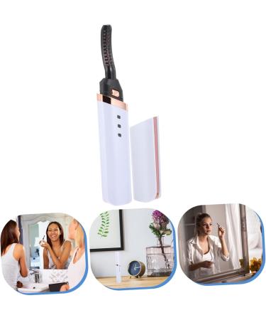 Housoutil Eyelash Curler USB Rechargeable Lash Curler Eyelash Styling Tool Lash Tool Mini Eye Lash Make- up Tool Natural Mascara Mini Curler White Abs Cosmetic Curling Iron - Buy Online on GoSupps.com