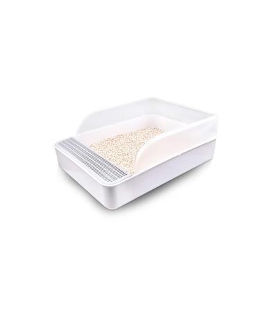 Tfwadmx Pet Small Rat Toilet, Bunny Rectangle Potty Trainer, Corner Litter Box Pet Pan for Small Animal/Rabbit/Guinea Pig/galesaur/Ferret,etc M(16.4 x 11 x 6.7 in) - Buy Online on GoSupps.com