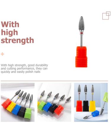 CALLARON Nail Drill Bits Electric Nail Drill Bits Metal Drill Bits Electric Multi-Functional Nail Drill Bits for DIY Nail Art Polishing 7x1.3cm B - Buy Online on GoSupps.com