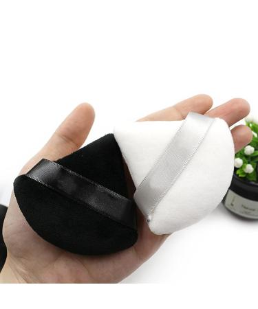 8 PCS Pure Cotton Face Triangle Makeup Puffs - Ultra Soft & Reusable Powder Sponges with Strap for Loose Pressed Body Powder - Ideal for Cosmetic Foundation & Under Eye - Buy Online on GoSupps.com