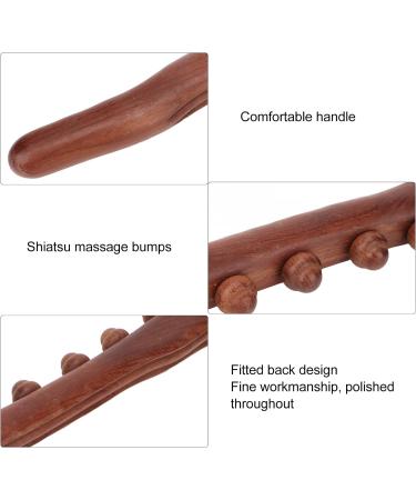 Premium Wood Gua Sha Massage Tools | Handcrafted Wooden Scratch Rod & 8 Pearl Body Massager - Buy Online on GoSupps.com
