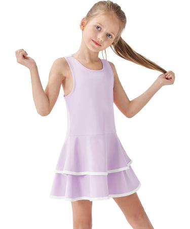 JACK SMITH Youth Girls Tennis Dress with Shorts - Light Purple, Size 6 Years - Buy Online on GoSupps.com