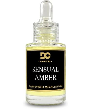 Premium Sensual Amber Fragrance Oil - 1 fl. oz | Perfect for Aroma Diffusers Bath & Body Soap & Candle Making | Daniella's Candles - Buy Online on GoSupps.com