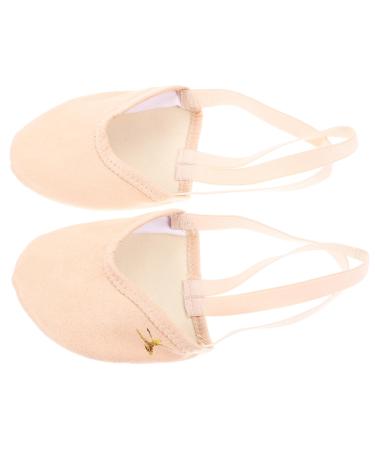 TENDYCOCO 1 Pair Half Ballet Shoe Cover Pointe Shoe Pad Pointe Shoe Cushion Shoe Toe Protector Toe Cushion Pointe Shoe Toe Pads Toes Covers for Ballet Shoes Palm Cover Polar Fleece Foot