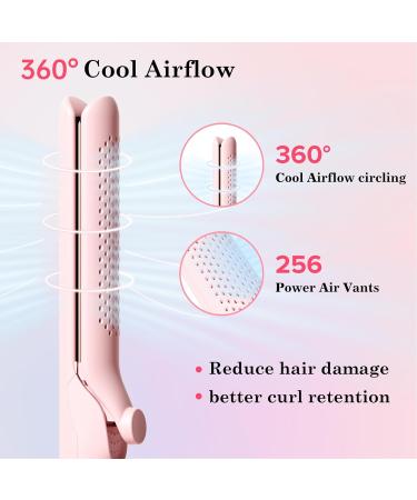 2-in-1 Hair Straightener and Curler - 360 Airflow Styler with 20M Negative Ions LED Display Auto Off & Dual Voltage - Buy Online on GoSupps.com