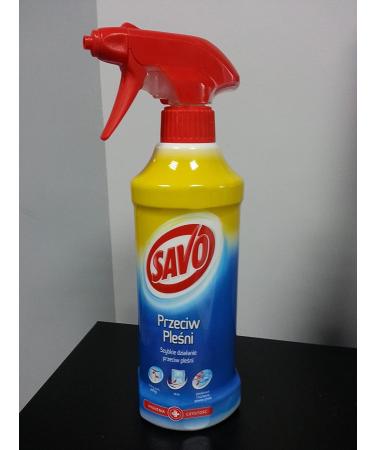 Savo 500ml Mildew Remover and Mould Killer Trigger Spray - Removes Mouldy Stains From Walls Tiles Silicone Seals Window Seals - Deep Penetration Anti-Mould Protection - Buy Online on GoSupps.com