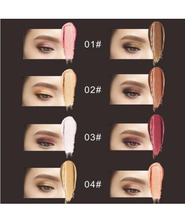 4 Colors Glitter Eyeshadow Stick Colorful Set Waterproof Eye Shadow Pencil Eye shadow Stick Pen Makeup Set Waterproof & Long Lasting Starter Eyeshadow Stick Sets - Buy Online on GoSupps.com