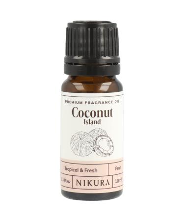 Nikura | Coconut (Island) Fragrance Oil - 10ml | Perfect for Soap Making Candle Making Wax Melts Diffuser | Great for use in Bath Bombs Perfume Oil Perfume Scents | Vegan & UK Made - Buy Online on GoSupps.com