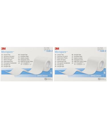 3M Micropore Tape 1530-2 6 Rolls (2 Sets)
