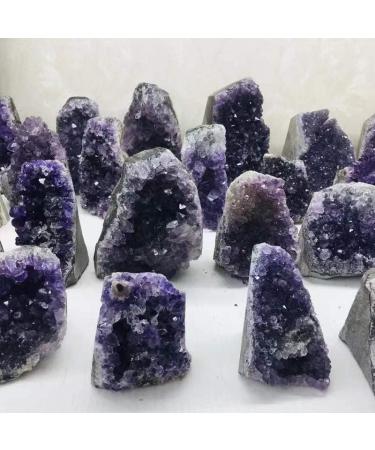 Crystals Stones Natural Purple Quartz Crystal Stone Geode Brazil Amethyst Cluster 200G-2000G for Decoration (Color : Multicolor) - Buy Online on GoSupps.com