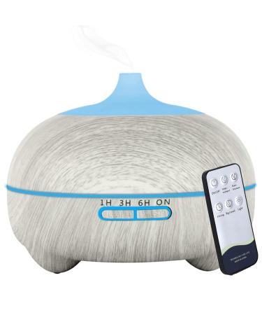 Hantoc aroma diffuser 550ml humidifier ultrasound fuels with timer ultrasound aromatherapy diffuser with 7 colors LED waterless automatic switching room for bedrooms office yoga spa white - Buy Online on GoSupps.com