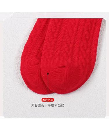 Chinese New Year Zodiac Embroidered Women's Cotton Socks - 3 Pairs (Red-5, Size 34-39) - Buy Online on GoSupps.com