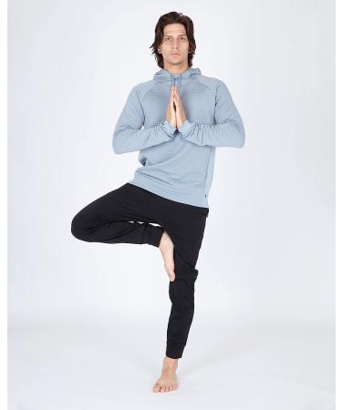 Apana Men's Black Ponte Jogger Sweatpants - Size Medium | Active Yoga Pants - Buy Online on GoSupps.com
