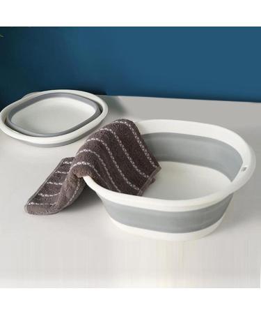 Foldable Wash Basin Wash Basin Hangable Sink Tub Dish Wash Basin Portable Dish Tub Folding Dishpan for Camping Dish Washing Tub and RV Sink Gray Medium - Buy Online on GoSupps.com