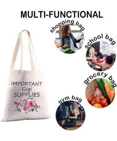 Shop Gigi Supplies Tote Bag - Ideal Gigi Birthday & Mother's Day Gifts | Medium Size Ships Internationally - Buy Online on GoSupps.com