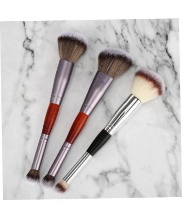 WOONEKY 3pcs Double-ended Makeup Brush Eyeshadow Applicator Double- Head Eyeshadow Stick Artificial Fiber - Buy Online on GoSupps.com