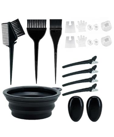 Kiuiom hair dye -colored bowl set dyeing your hair hair coloring accessories tool diy beauty salon tool kit hair dyel hair faerben hair dye tool premium hair dye brush set