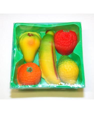 Bergen - Marzipan Fruit, (2)- 5 piece, 4 oz. Baskets