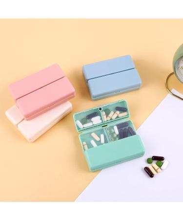 Magnetic Foldable 7 Day Weekly Travel Pill Organizer and Case - Portable Pill Box for Medication, Vitamins, and Supplements - Blue - Buy Online on GoSupps.com