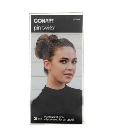 â€œConair Pin Twirls Spiral Pins - 3 Pack | Metal Hair Accessories for Stylish Updosâ€‌ - Buy Online on GoSupps.com
