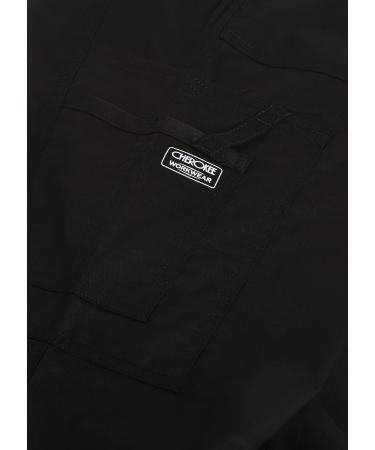 Women's Core Stretch Drawstring Cargo Scrub Pants - Medium Black | Workwear Scrubs - Buy Online on GoSupps.com