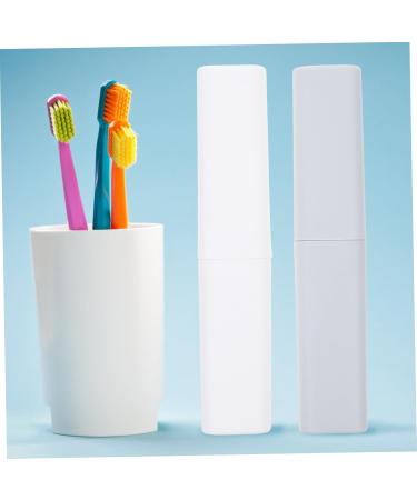Gleavi 8 STK Travel Toothbrush Case Ventilated Holder for Outdoor Use | Portable Travel Container & Supplies | Mini Travel Items with Lids - Buy Online on GoSupps.com
