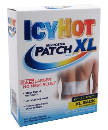 Icy Hot Patch Extra Strength XL Back & Large Areas 6 Count (Pack of 1)