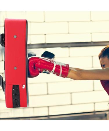 Dilwe PU Leather Target Punching Pad for Taekwondo, Boxing, Karate & Kickboxing - Red - Buy Online on GoSupps.com