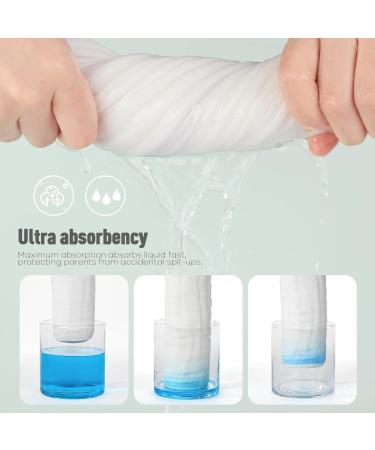 YOOFOSS 10-Pack 100% Cotton Mulltche Mullwindeln - 27x50 cm Washable Spitting Towels & Diapers for Newborns - Absorbent Gray Gradient - Buy Online on GoSupps.com