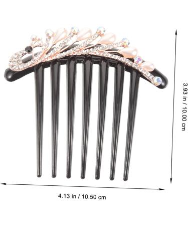 DOITOOL Styling Hair Clips Pearl Hair Accessories Bridal Headpiece Vintage Hair Accessories Rhinestone Headpiece for Women Rhinestone Hair Accessories Decor Leaf Rhinestones Braid Bride - Buy Online on GoSupps.com