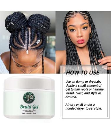 Ultra Hold Braiding Gel - Flake-Free Non-Greasy Moisturizing Formula for Perfect Braids Twists & Locs - 8oz Clear | International Shipping - Buy Online on GoSupps.com