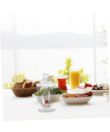 TOPBATHY 3pcs Sugar Bowl Gift Boxes Snack Container Glass Candy Dish with Lid Tea Jar Party Favors Holder Clear Wedding Favor Boxes Candy Storage Cup Chocolate Jar Acrylic Biscuit Candy Box - Buy Online on GoSupps.com