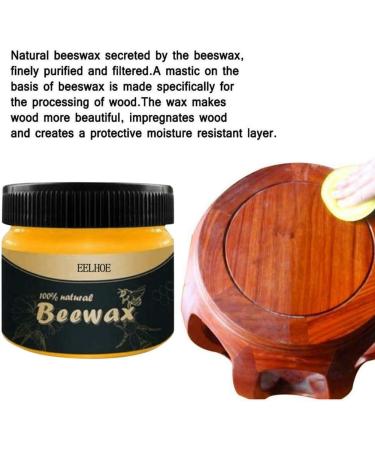 Rodam 2pcs Wood Seasoning Beewax Furniture Care Home Cleaning Multipurpose Natural Beeswax Furniture Care Complete Solution Beeswax Wood Polish Waterproof & Wear-Resistant Beeswax Polish -2.99oz/pcs - Buy Online on GoSupps.com