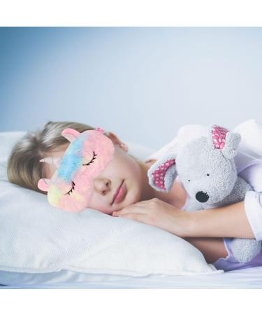 Unicorn Plush Eye Mask - Cute Funny Blindfold for Kids & Adults - Pink - Buy Online on GoSupps.com