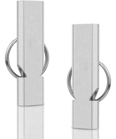Liaogo 2PCS Double Tube Emergency Whistles with Carabiner and Lanyard - Loudest Survival Whistle for Outdoor Safety - Buy Online on GoSupps.com
