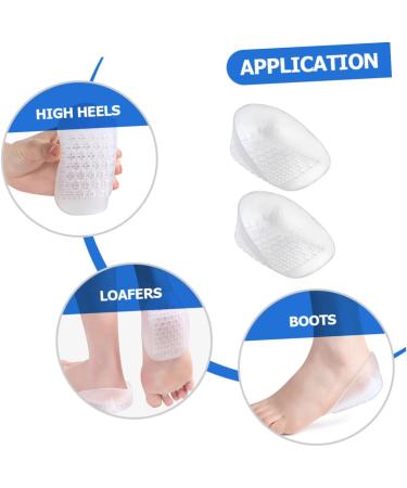 FOMIYES U-Shaped Heel Pads - 3 Pairs Heel Protectors for Height Boosting & Pain Relief - Gel Insoles for Men & Women - Buy Online on GoSupps.com