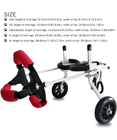 Dog Wheelchair Dog Wheelchair for Back Legs to Help Pets Regain Walking Ability Pet Wheelchair Lightweight 2 Wheels Dog Wheelchair Portable XS widened - Buy Online on GoSupps.com