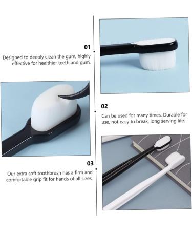 Homsfou Super Soft Toothbrushes for Sensitive Gums | Kids & Adults | Fine Bristles | Perfect for Pregnant Women | International Shipping - Buy Online on GoSupps.com