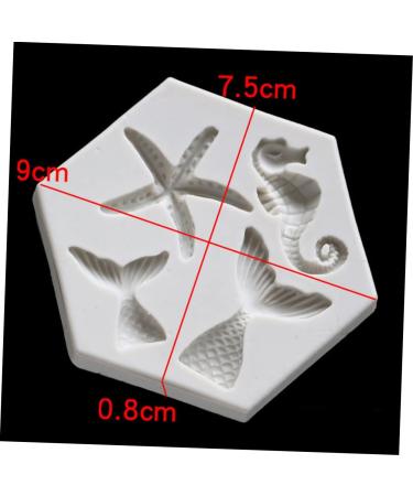 MAGICLULU DIY Baking Mold 4 Pcs Mold Cake Silica Gel Fudge Silicone Sweet Mould 9X7.5X0.8CMx2pcs Greyx2pcs - Buy Online on GoSupps.com